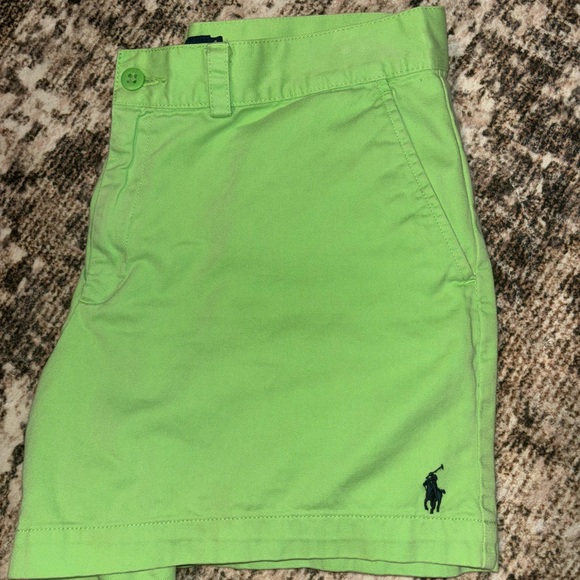 Ralph Lauren Sport Women’s Lightweight Lime Green Shorts - Picture 2 of 4